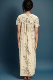 Women’s Printed Cotton Nighty – Babra Pattern