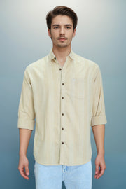 Wolf Full Sleeve Casual Shirt with Stripes