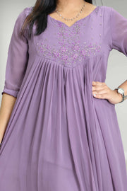 Georgette Flared Top - Stone Work