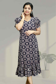 Chic Cotton Flared Top (NIGHT DRESS)