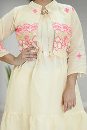 Cotton Long Top with Overcoat Style