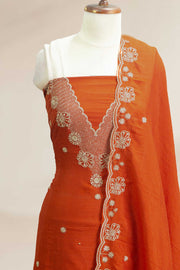 Sequin Elegance Silk Churidar Material