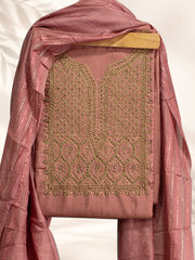 Silk Churidar Material – Golden Thread Work with Sequins