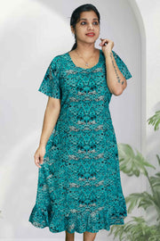 Frock Night Dress – Dual Print Charm