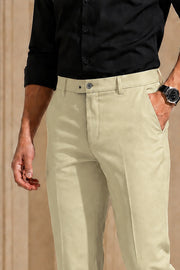 Sero Men's Plain Satin Cotton Formal Trousers