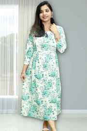 Printed Rayon Feeding Top