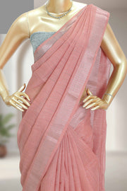 Varanasi Linen Saree with Tassels