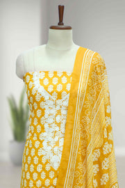 Cotton Churidar Material – Floral Embroidery Thread