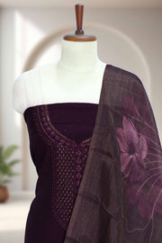 Silk Churidar Material with Stone Work