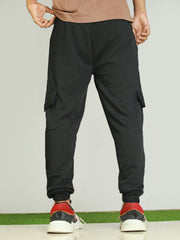 Trendy Comfort - Ottoman Cargo Jogger with Rib