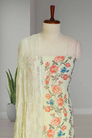 Floral Georgette Churidar Material Set