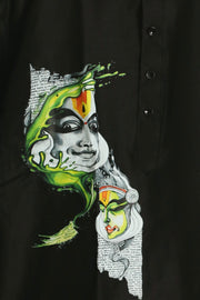 Paul Berg Kathakali Art Short Kurta