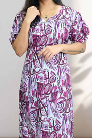 Cotton Night Dress – Printed Comfort Wear