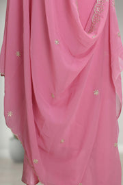 Georgette Churidar Material-Embroidery Thread