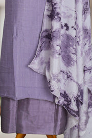 Silk Churidar Material with Lace & Mirror Work