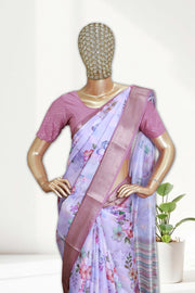 Elegant Floral Georgette Saree