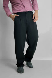 Men's Baggy Stretch Trousers Baggy Fit Lycra