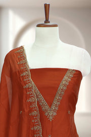 Silk Churidar Material – Thread Work with Sequins