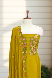 Silk Churidar Material