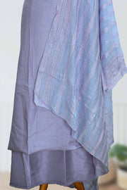 Silk Churidar Material with Sequin & Golden Thread Embroidery