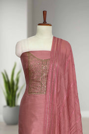 Elegant Silk Churidar Material Set