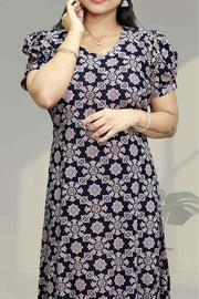 Chic Cotton Flared Top (NIGHT DRESS)
