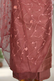 Elegant Silk Churidar Material with  Embroidery Thread