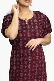 Printed Cotton  Nightdress