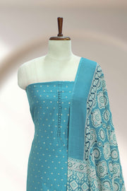 Silk Churidar Material Butta Work