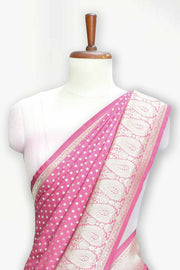 Banarasi Silk Saree with Body Butta & Border Design