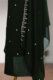 Georgette Churidar Material – Golden Thread Work with Stone