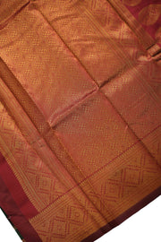 Semi Silk Saree  Floral Butta Work