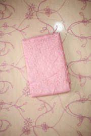 Floral Thread Work Silk Churidar Material