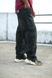 Parswam Barrel Fit Men’s Baggy Jeans – Vintage Shade