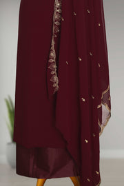 Embroidered Georgette Unstitched Dress Material