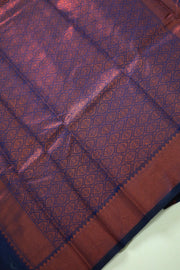 Semi Silk Saree – Big Border with Butta Work
