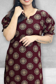 Printed Cotton  Nightdress