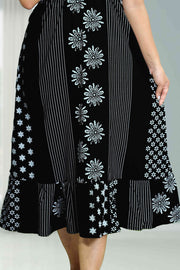 Cotton Night Dress with Smocking Design
