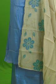 Sequin Drape Silk Churidar Material