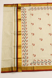 Mural Heritage Tissue Kerala Set Saree