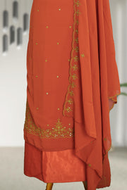 Elegant Threadwork Georgette Churidar Material