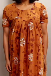 Printed Cotton Nighty with Stylish Cut