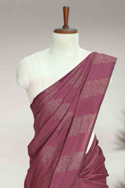 Fancy Saree – Golden Line Elegance