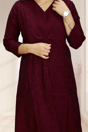 Elegant Silk Feeding Top