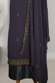 Georgette Churidar Material – Golden Thread & Stone Work