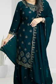 Elegant Georgette Churidar Set– Thread Work Edition