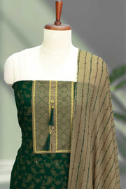 Cotton Churidar Material with Mirror Work