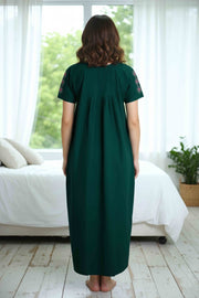 Flowers Nighty – Embroidery Work