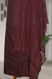 Silk Churidar Material with Golden Embroidery and Box Work