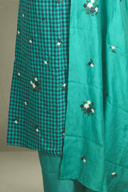 Madrasi Check Cotton Churidar Material